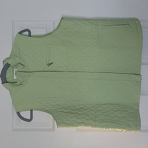 Talbots green quilted vest